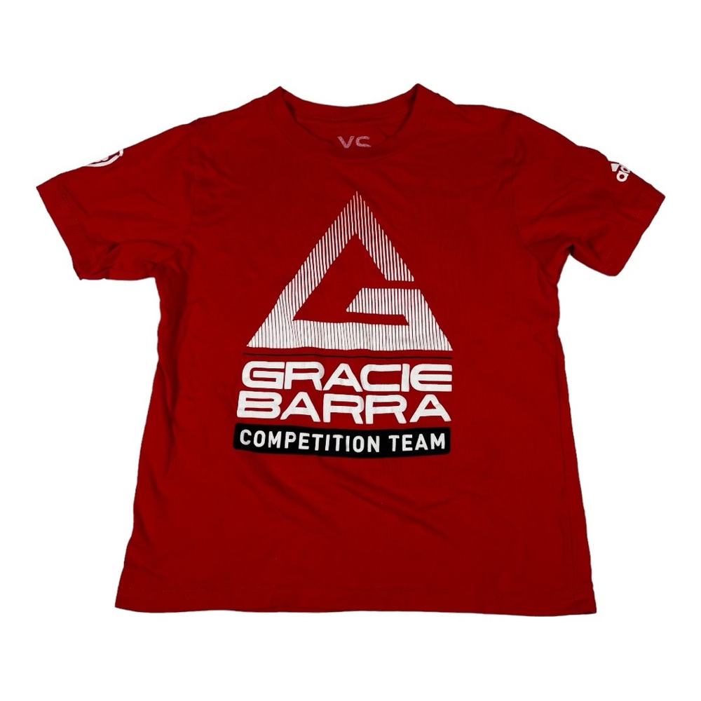 Kids - Gracie Barra - Competition T-Shirt - Red - Youth Small